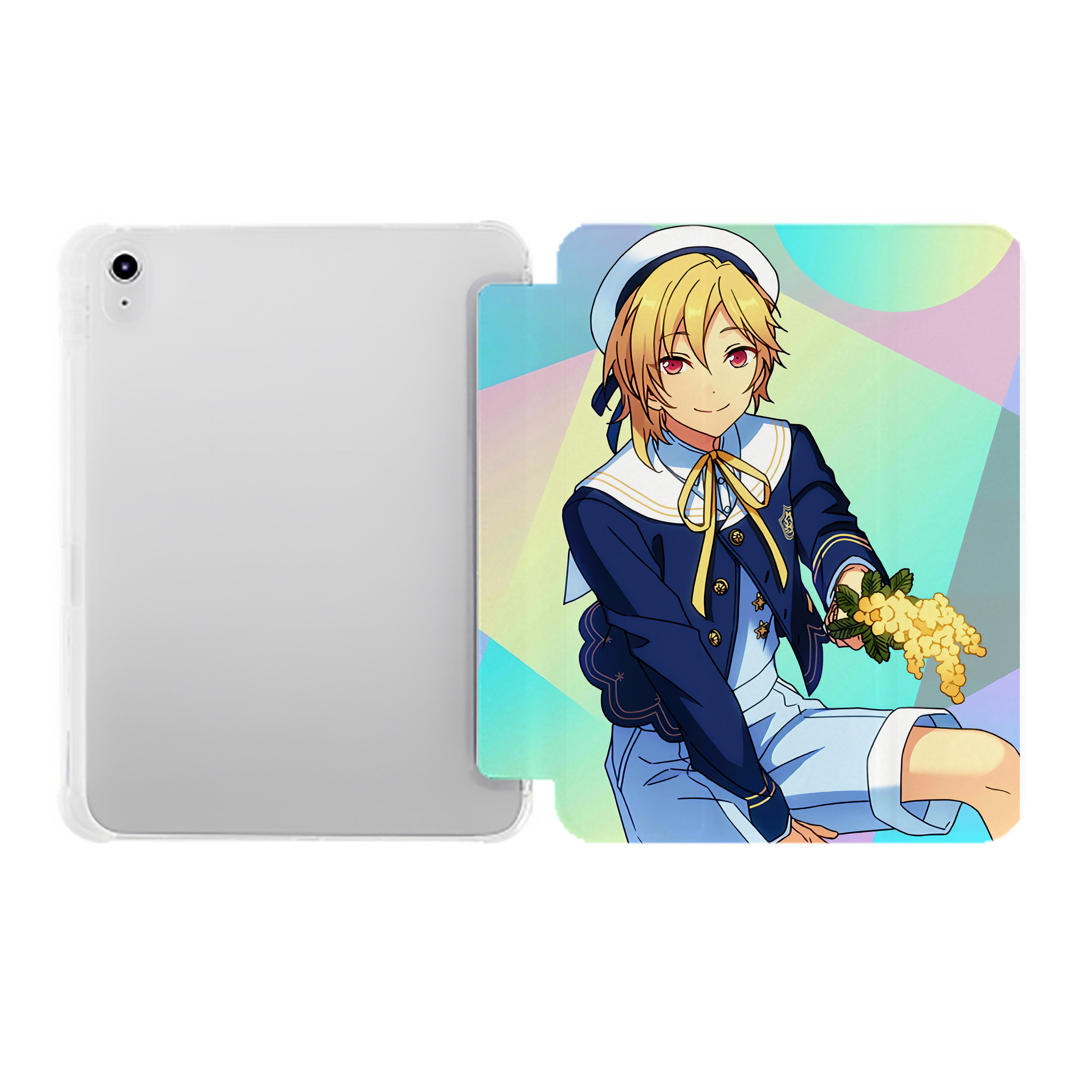（画像用） あんさんぶるスターズ! Ensemble Stars IPad ケース ペン収納付き 三つ折りスタンド PUレザー×シリコン 対応機種9.5/10.5/10.9インチ